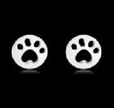 Earrings - paws in circle